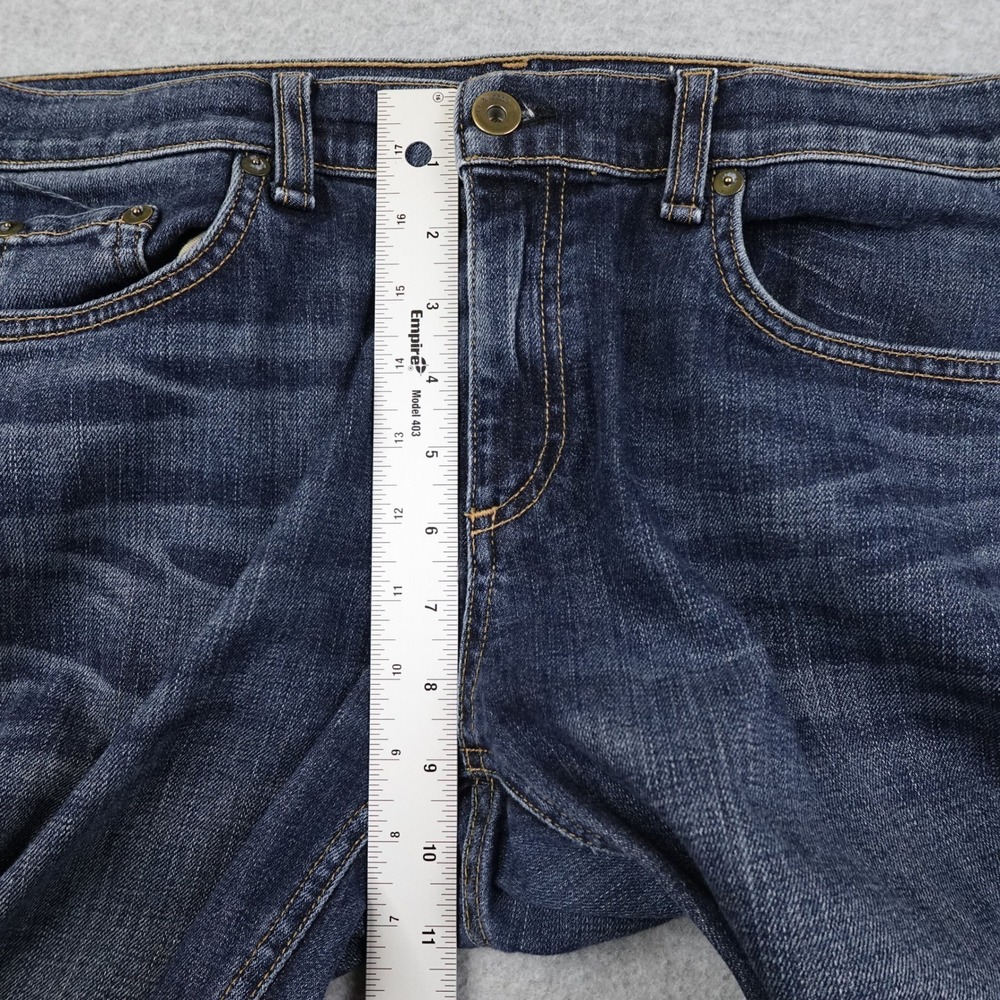 Rag Bone Dre Jeans Women's 30 (34x30) Blue Dark Wash Distressed Casual - Picture 9 of 12